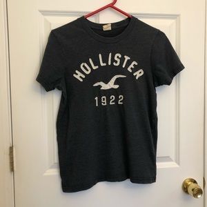Hollister Men’s Vintage Tee T-shirt Charcoal Gray